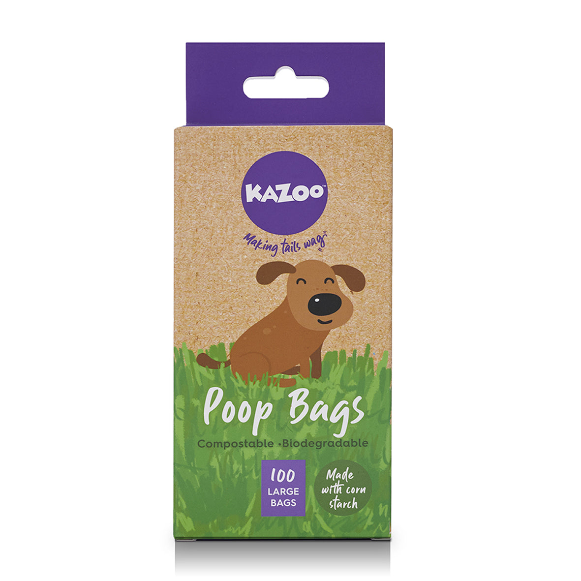 Eco Friendly Compostable Biodegradable Poop Bags 100pk Kazoo