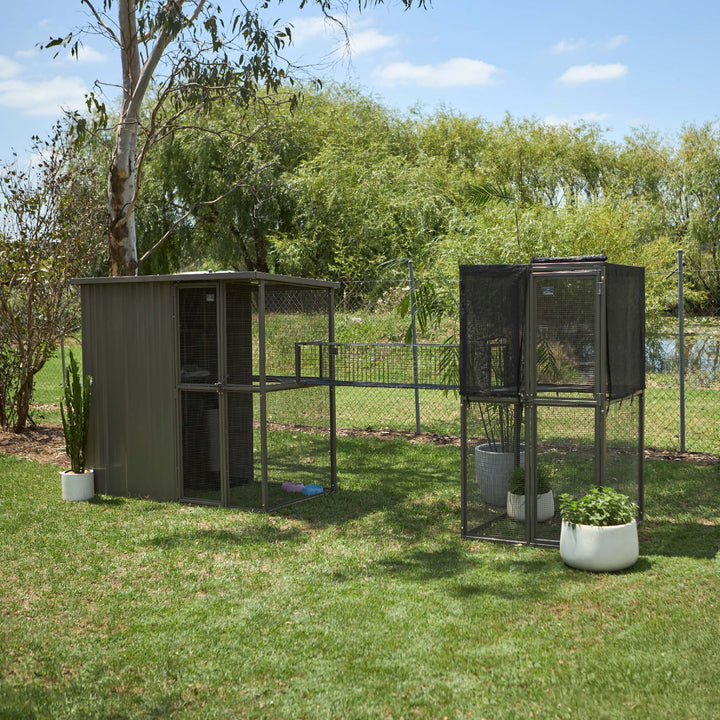 Outdoor Cat House Enclosure - Full Set