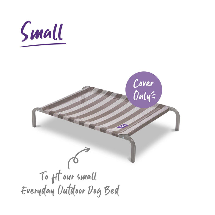 Everyday Outdoor Bed - Replacement Cover - Grey & White