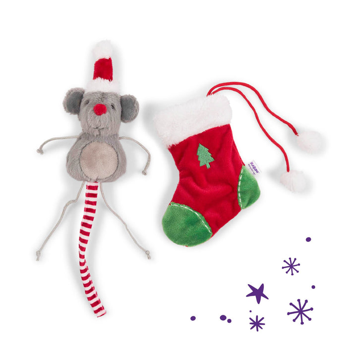 Kitty Christmas Mouse in Stocking