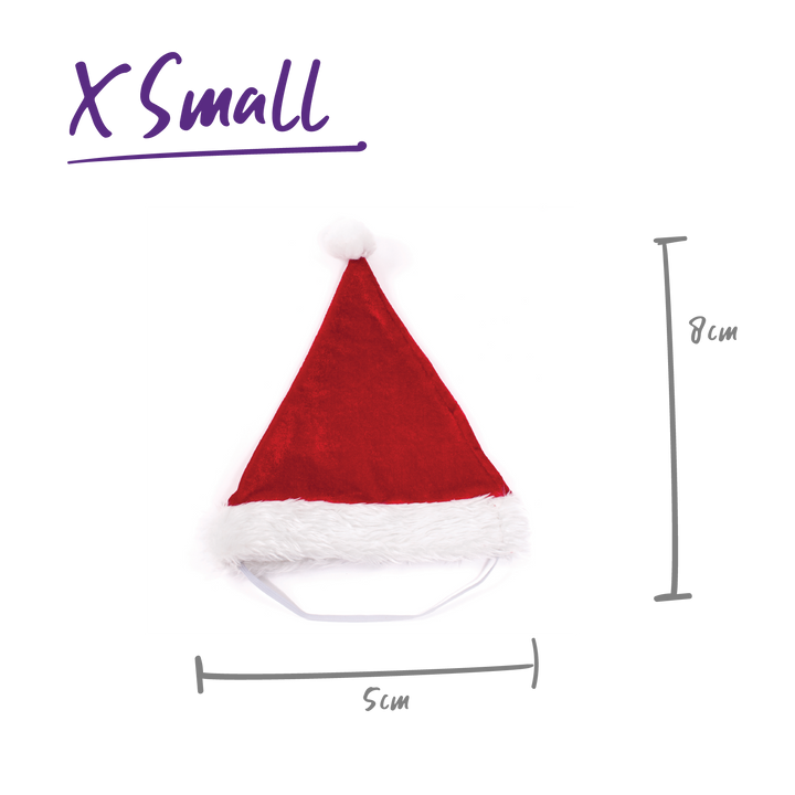 Bunny / Guinea Pig Christmas Santa Hat - X Small