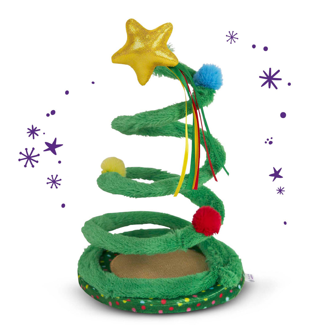 Kitty Christmas Bouncy Spring Tree