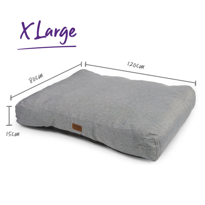 Soft Slumber Dog Bed - Light Grey