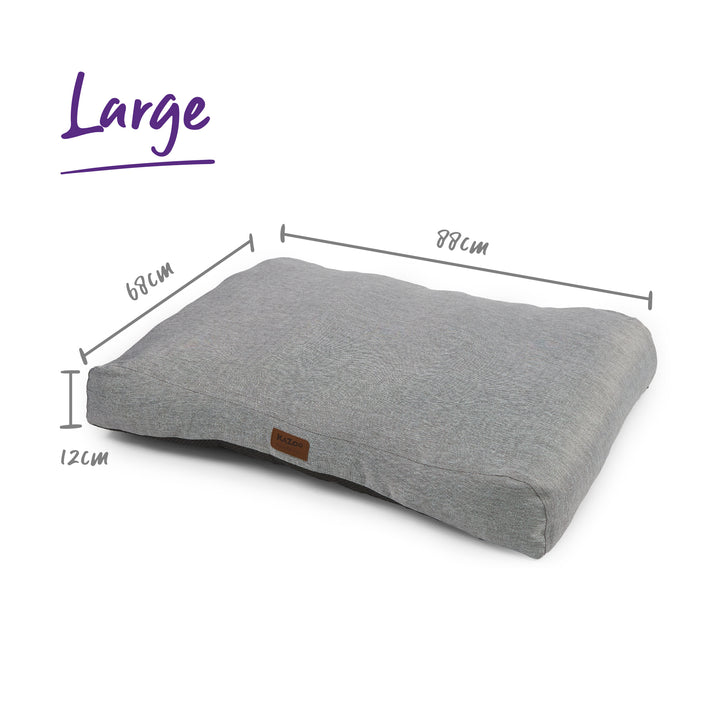 Soft Slumber Dog Bed - Light Grey