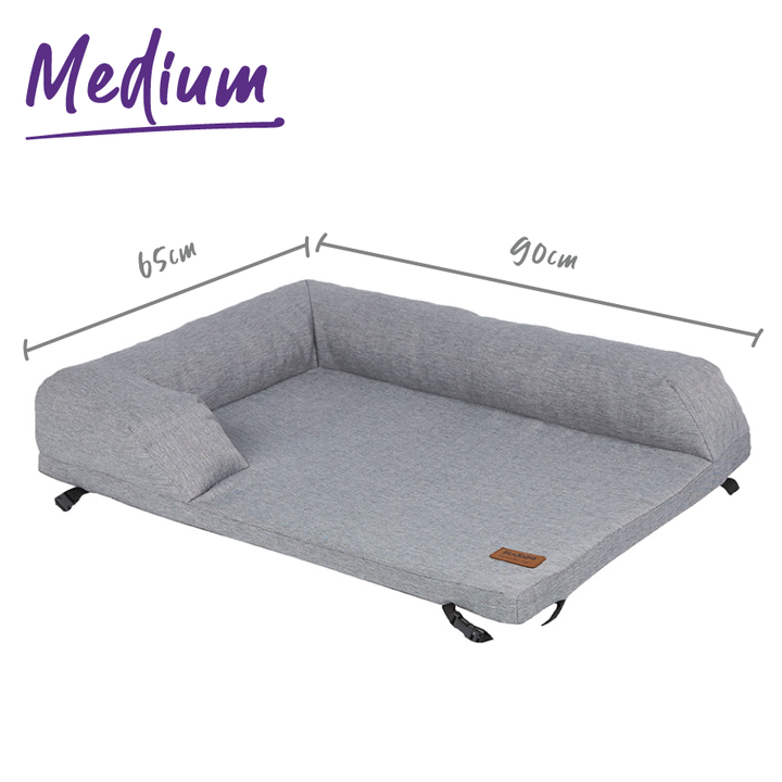 Outdoor Lounge Dog Bed Topper - Ash