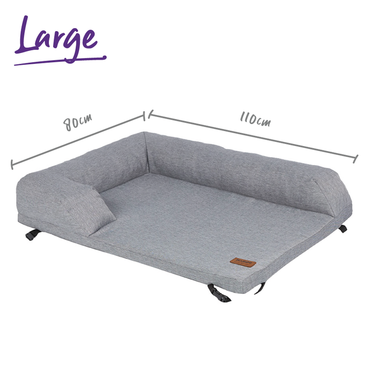 Outdoor Lounge Dog Bed Topper - Ash