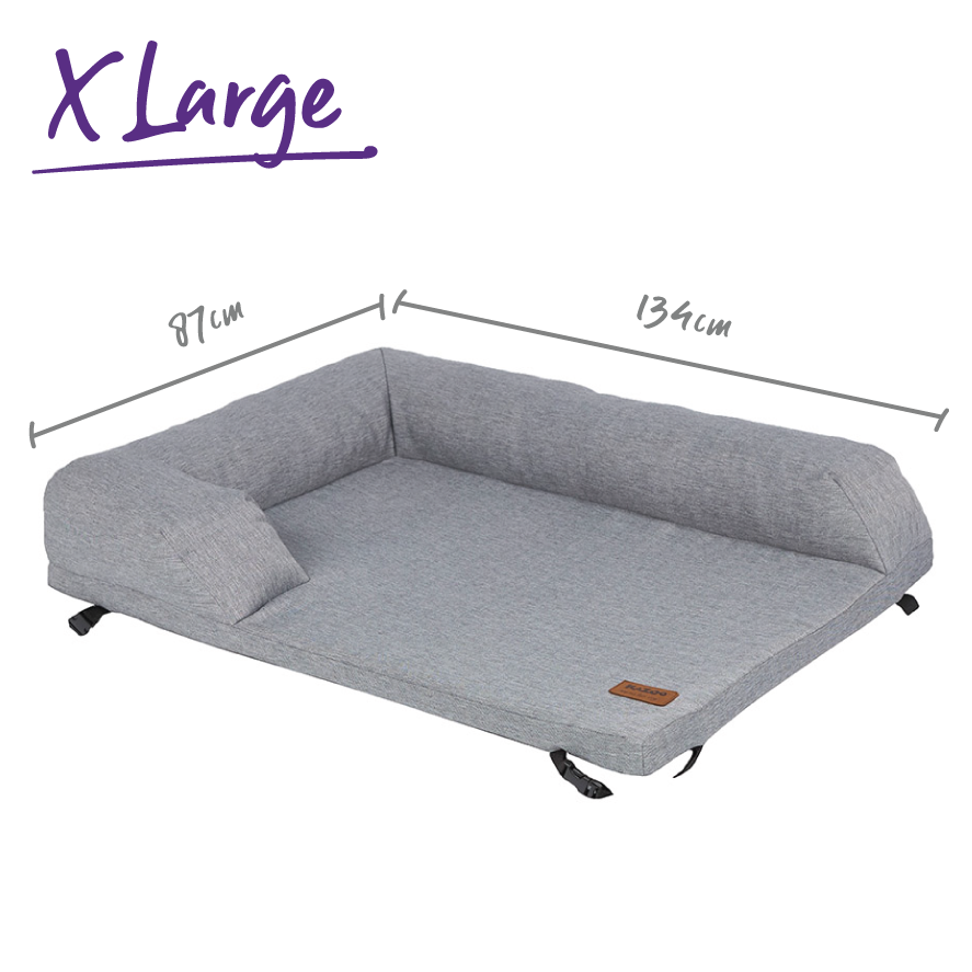 Outdoor Lounge Dog Bed Topper - Ash