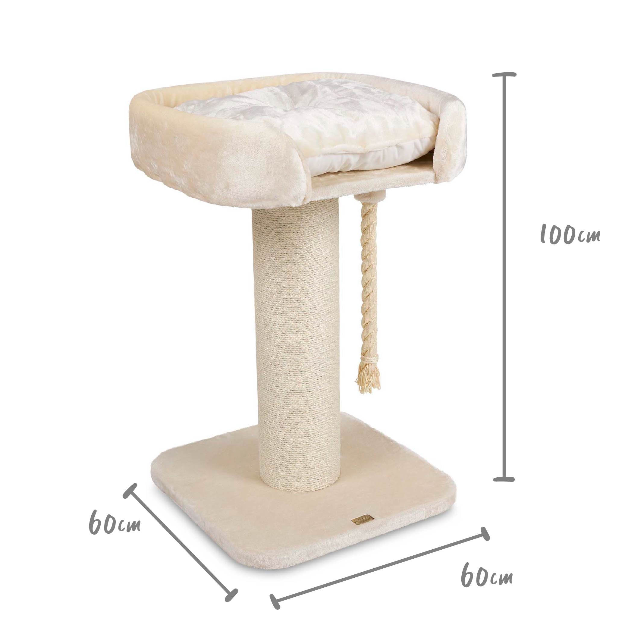 Kazoo high 2024 bed scratch post