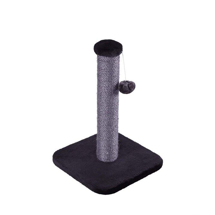 Cat Scratch Post in Coal Plush - Small