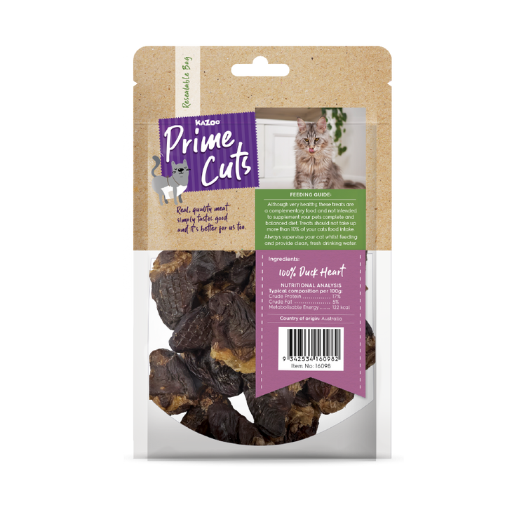 Aussie Duck Heart Cat Treats