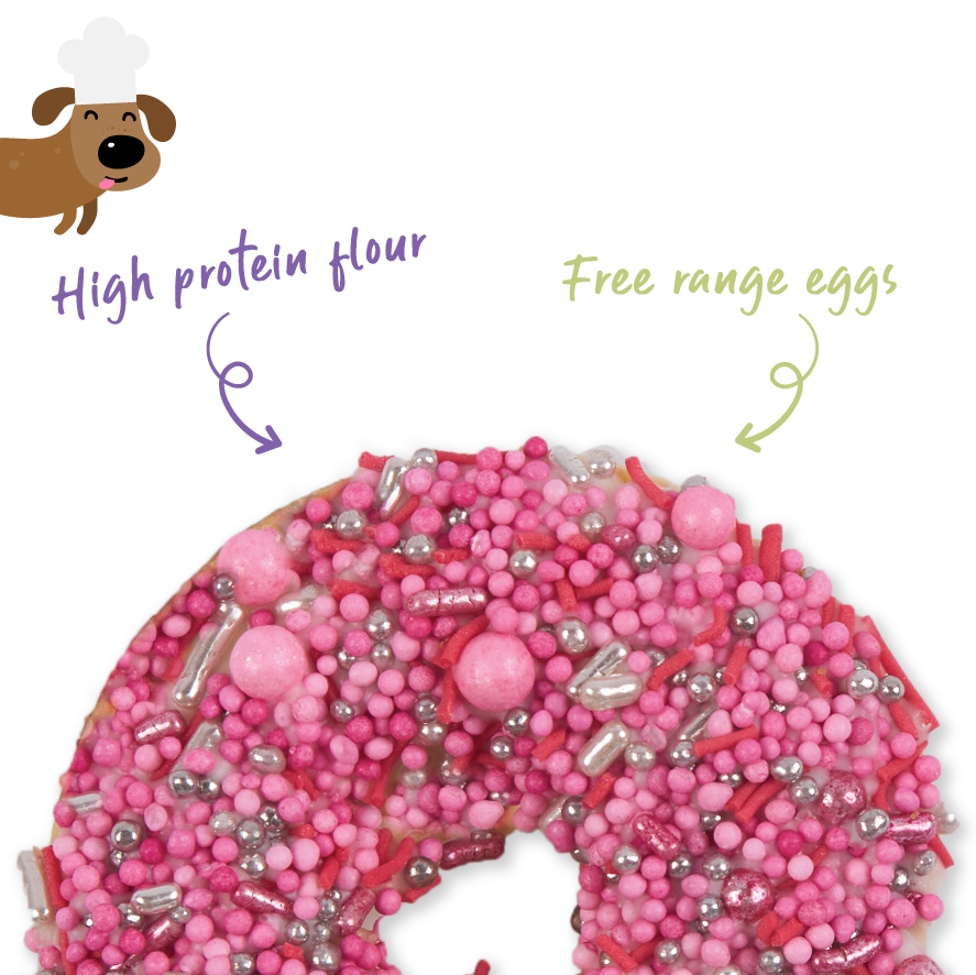 Dog Donut Biscuit - Pink