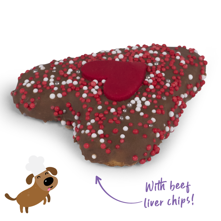 Dog Heart Cookie - Carob