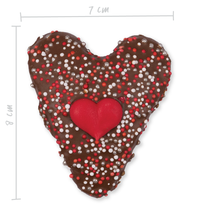 Dog Heart Cookie - Carob