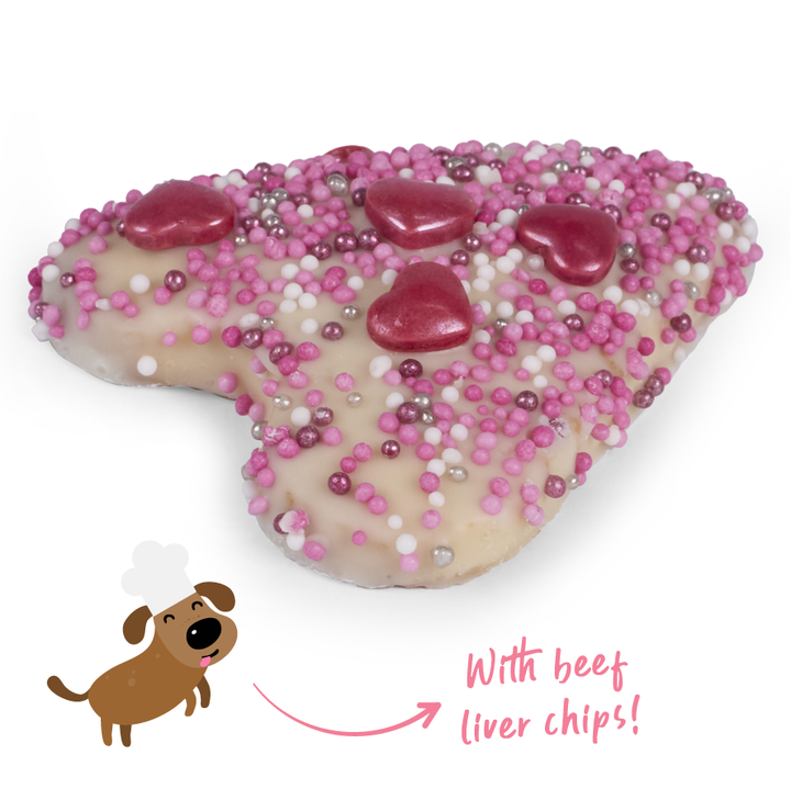 Dog Heart Cookie - Yoghurt