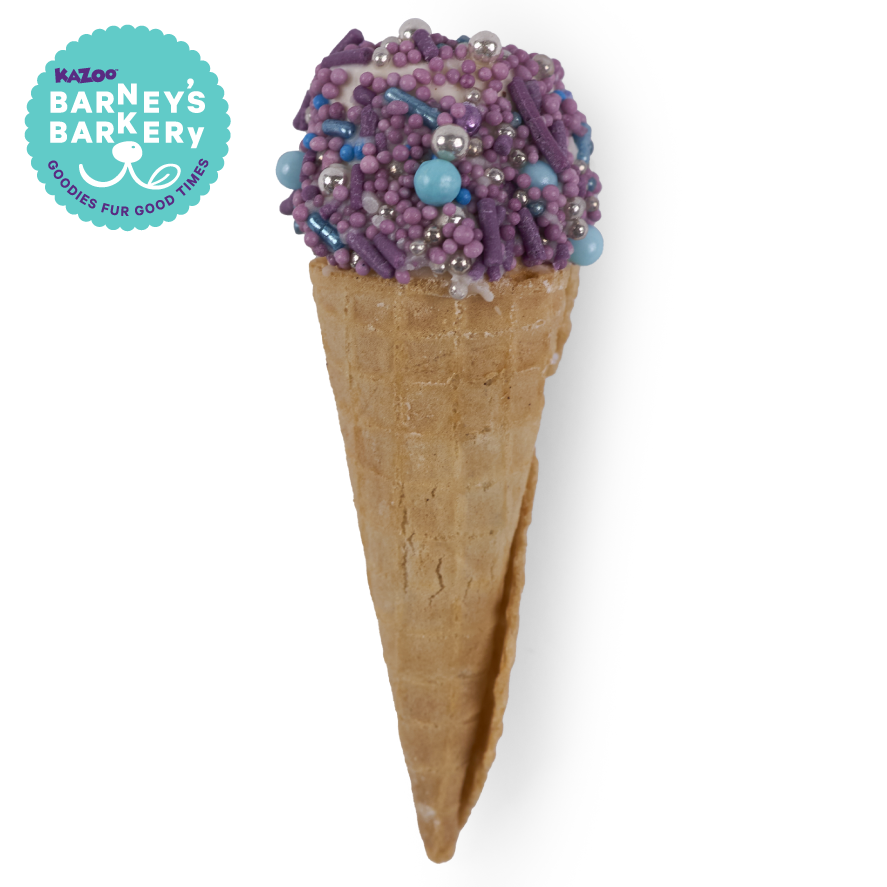 Dog Ice Cream Cone - Purple