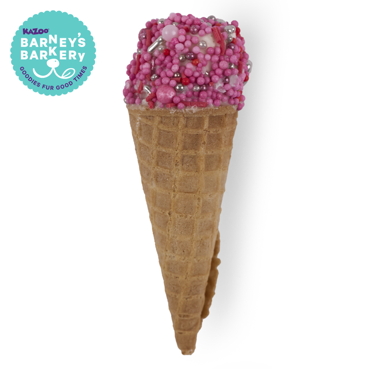 Dog Ice Cream Cone - Pink