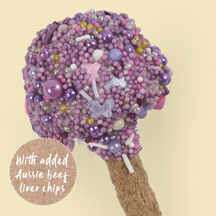 Dog Cake Pop - Pink/Purple