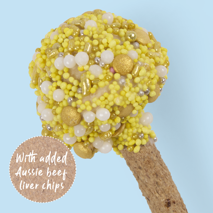 Dog Cake Pop - Yellow