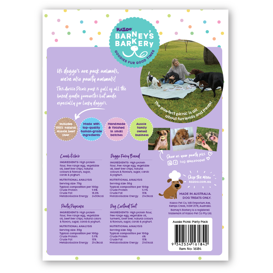 Dog Treats Aussie Picnic Pack