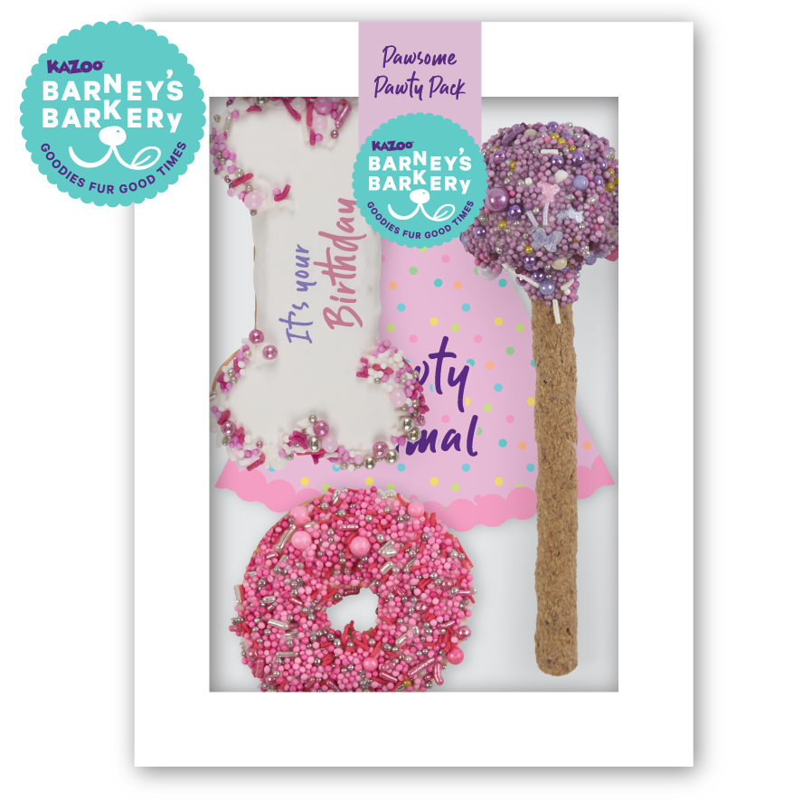 Dog Birthday Treats Party Pack - Pink