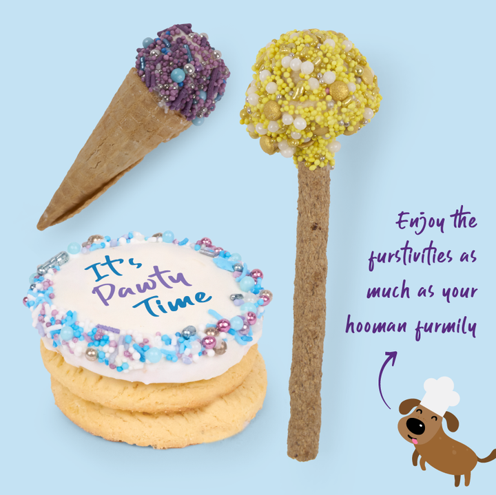 Dog Birthday Treats Party Pack - Blue