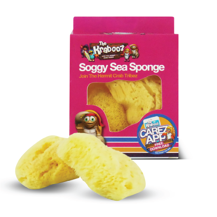 Hermit Crab Natural Sponge - 2 Pack