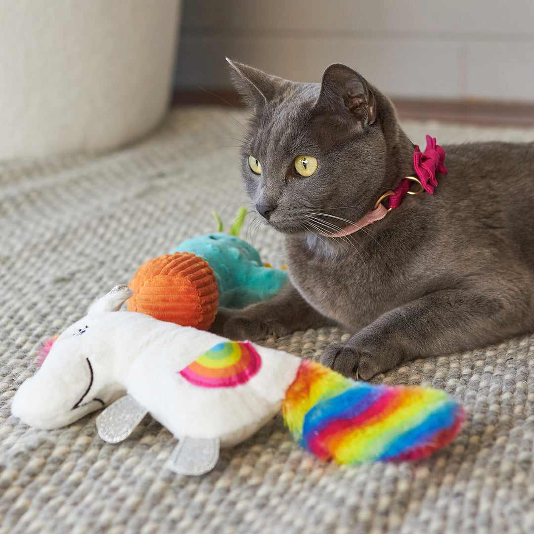 Crinkle Unicorn with catnip