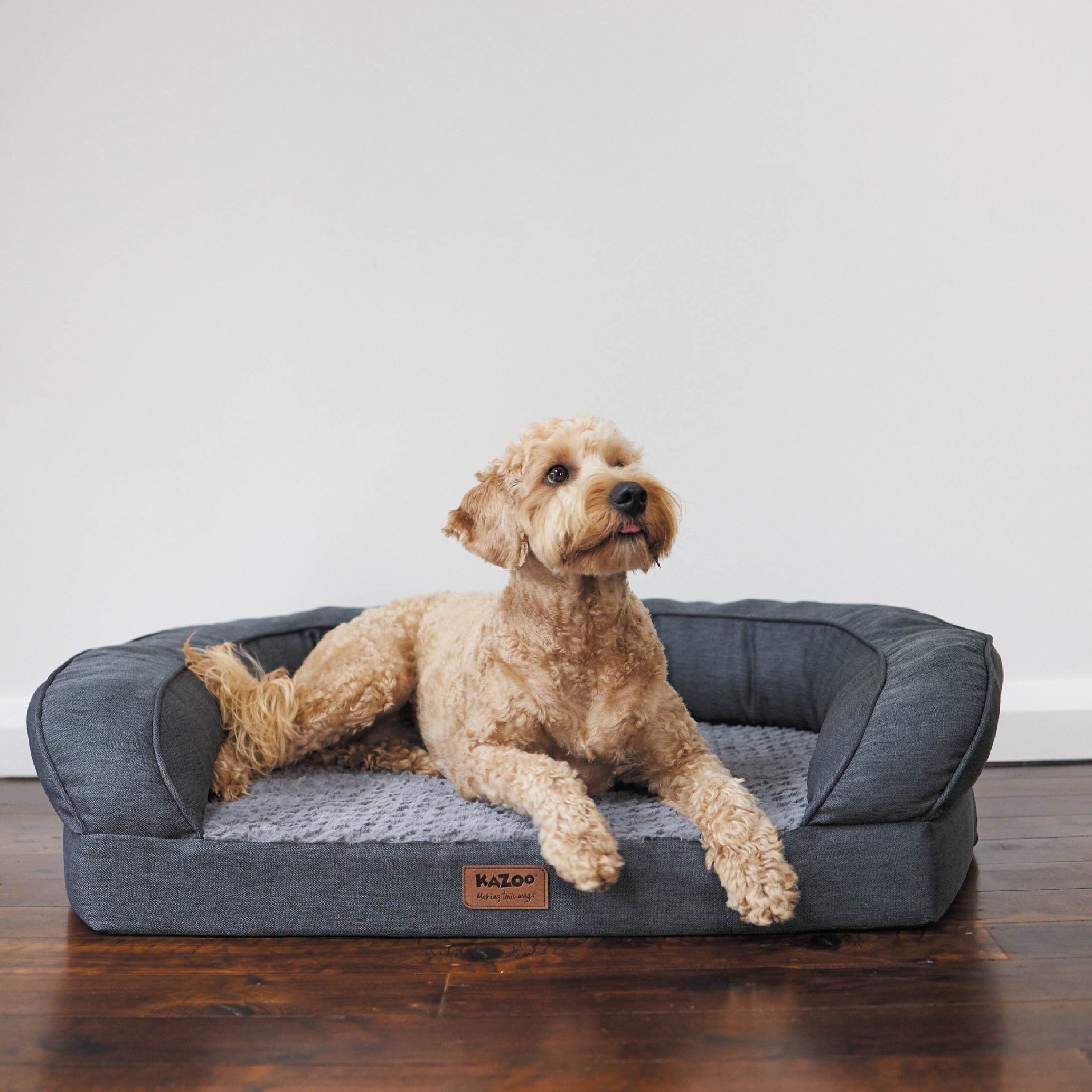 Cosy Nook Dog Bed - Plush Grey – Kazoo Pet Co