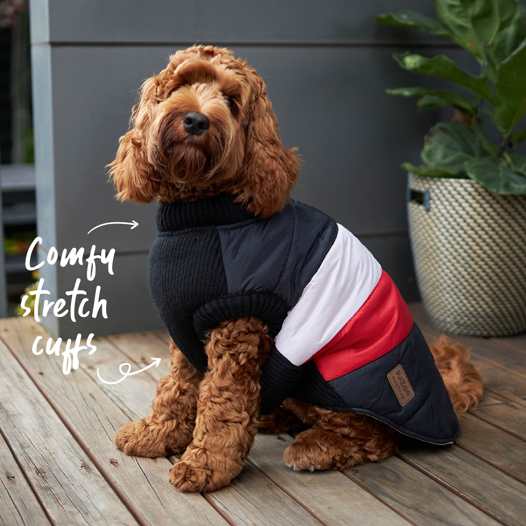 Pink puffer hot sale dog coat